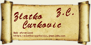 Zlatko Ćurković vizit kartica